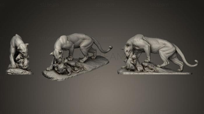 Статуэтки животных Скульптура пантеры
